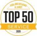 Pool and Spa News & Jandy 2020 - Top 50 Builders Logo